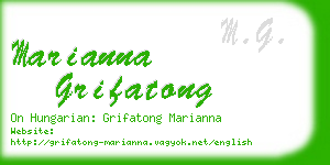 marianna grifatong business card